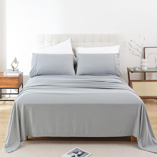 Whitney Twin Cooling Sheets – Oeko-Tex Breathable Hotel-Soft Bed Sheets for Hot Sleepers & Night Sweats