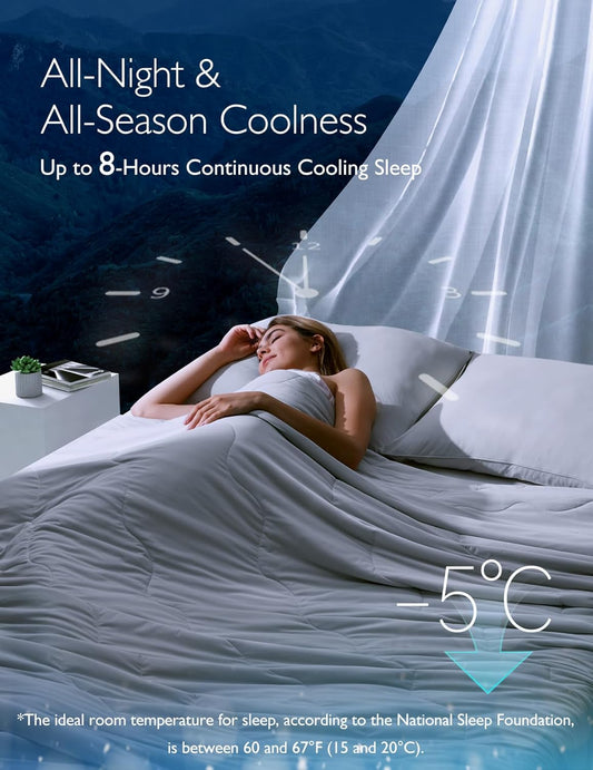 ChillNest CoolMurm Cooling Comforter – Lightweight Breathable Blanket for Hot Sleepers