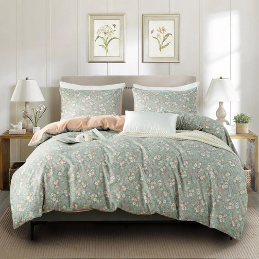 BUPIRD Floral Full Comforter Set – Soft, Lightweight & Breathable All-Season Bedding | Luxury Down Alternative Comforter with Elegant Garden Style